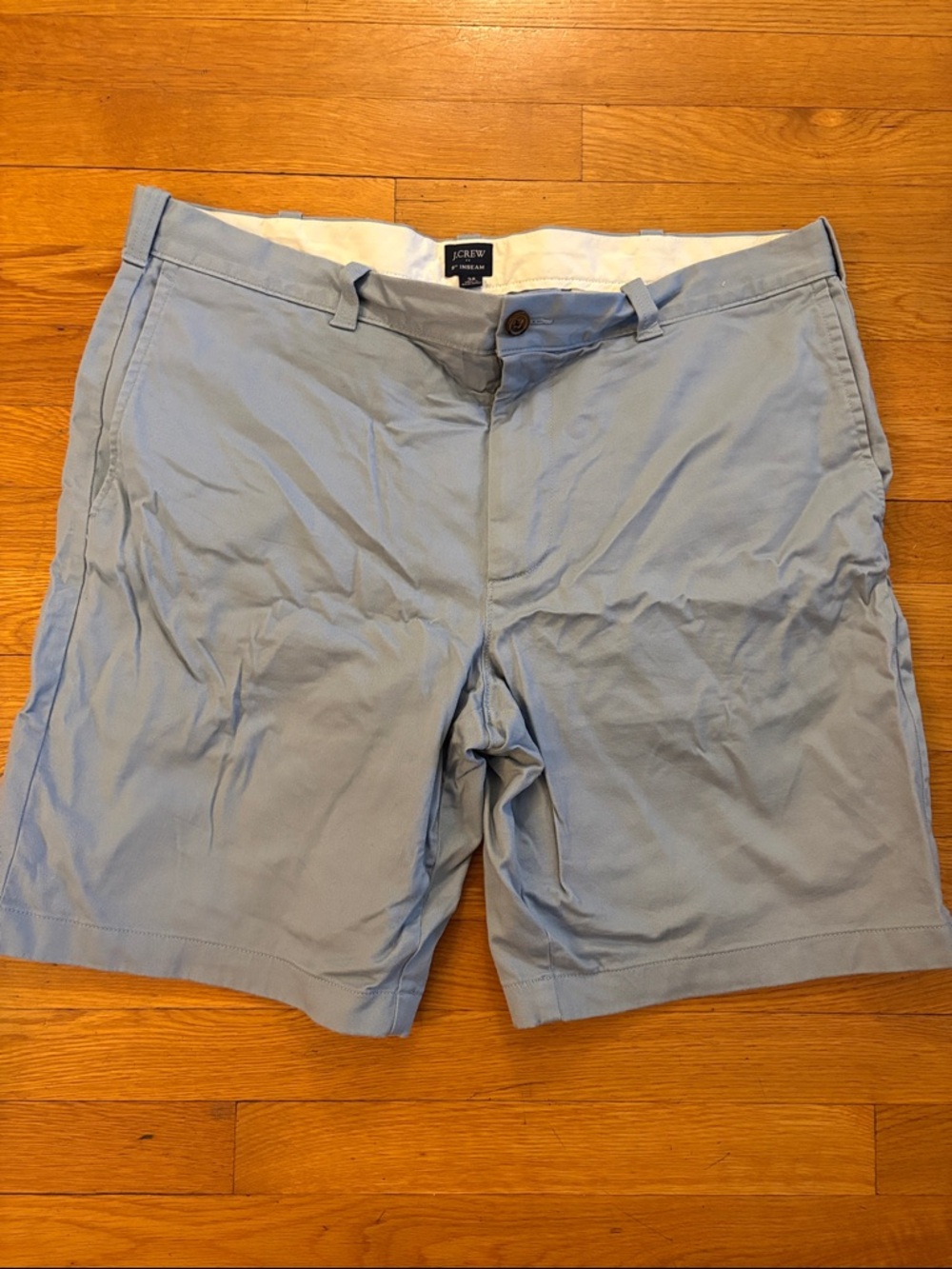 J. Crew Men’s Light Blue Flat Front Chino Shorts
